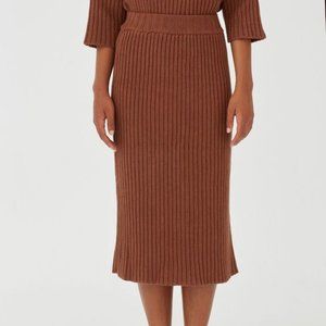 Babaa no. 33 Knit Midi Skirt Tonka Bean *RARE*